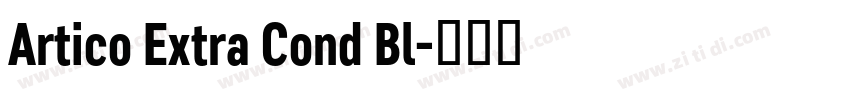 Artico Extra Cond Bl字体转换